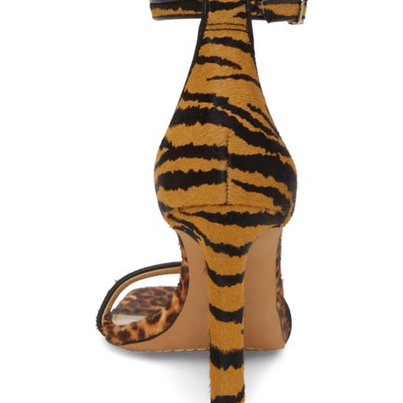👣Vince Camuto🐈 Leopard/Tiger Sandles shoes footwear unique looking  8M & 9.5M - Picture 7 of 13